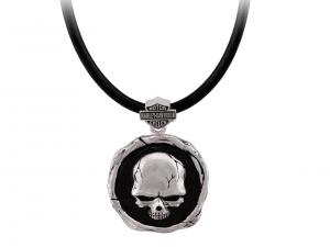 Skull Wax Seal Necklace 22" Adj MODHDN0473