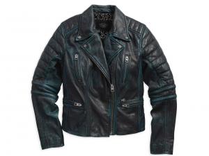 Lederjacke "Overdyed Goatskin Leather Biker Jacket" 97080-15VW