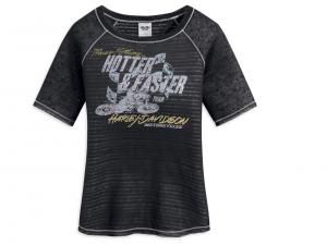 T-Shirt "Hotter & Faster Sheer Stripe" 96336-13VW