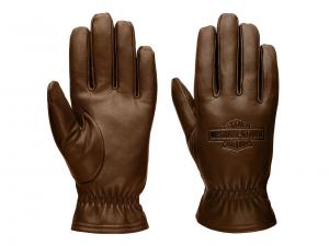 Men's Full Speed Leather Gloves Brown 97671-23VM