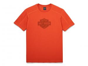 T-Shirt "Bar & Shield Performance Orange" 96307-22VM