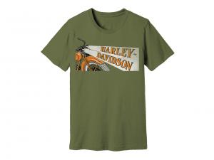 T-Shirt "Road Warrior Green" 96325-22VM