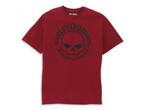 T-Shirt "Willie G Skull Graphic Red" 96271-22VM