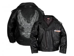 Harley-Davidson Kinderjacke "LAUNDERED P.U. BIKER JACKET" SGI0366074
