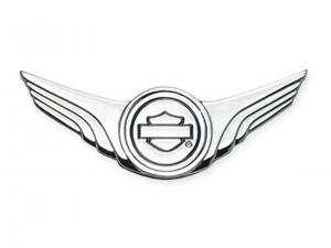 DEKORATIVES MEDAILLON - Bar & Shield Logo with Wings - Chrom 91745-02