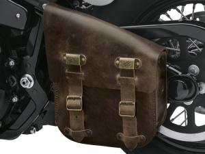 SINGLE SIDED SWINGARM BAG - ANTIQUE BROWN LEATHER 90201568