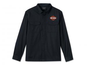 Hemd "Bar & Shield Long Sleeve Black" 99054-24VM