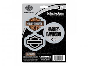 Aufkleber "Harley 3 PC Reflective Decal" CG28004