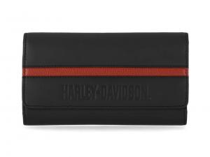 Wallet "H-D Center Block Trucker Black" MU-MWM089-08