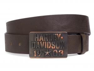 1903 DISTRESSED LEATHER BELT 97670-16VM