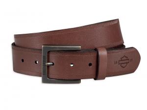 Gürtel "DEBOSSED LEATHER BROWN" 97706-18VM