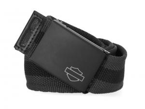 Gürtel "Gun Metal Buckle Black" MU-BMM002-08