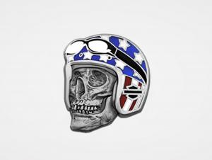 Pin "H-D Skull Flag" SYA-8009069