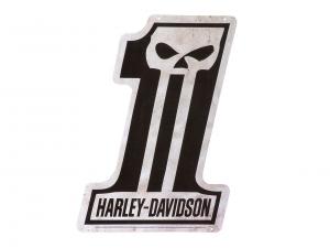 Schild "H-D Number One Skull Tin Sign" TRADHDL-15538