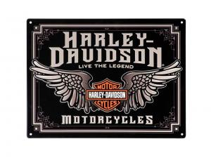 Schild "H-D Winged Bar and Shield Tin Sign" TRADHDL-15544