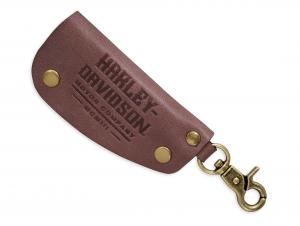 DEBOSSED LEATHER KEY FOB 97707-18VM