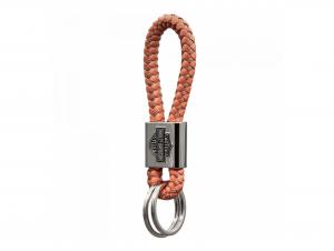 Schlüsselanhänger "Harley Bar & Shield Orange Vinyl Braid" PL4544