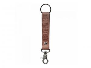 Harley Bar & Shield Silhouette Brown Vinyl Strap PL4543