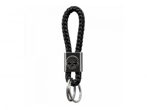 Schlüsselanhänger "Harley Skull Black Vinyl Braid" PL4545