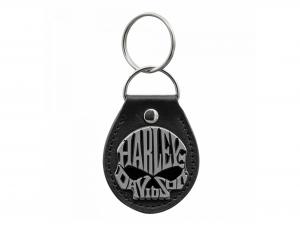 Harley Skull Black Vinyl Fob PL4546