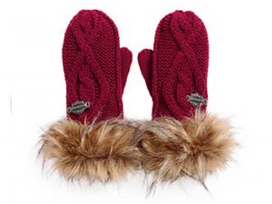 Handschuhe "CABLE KNIT & FAUX FUR" 97817-16VW