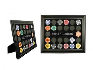 Harley-Davidson Black Poker Chip Collector´s Frame DW-6927 Harley-Davidson Black Poker Chip Collector´s Frame DW-6927