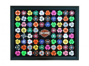 Harley-Davidson Black Poker Chip 76 Collector Frame DW-6976