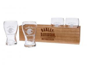 Bier Geschenk-Set "BEER FLIGHT GLASSES & BOX" 96926-18V