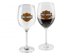 H-D" Core Bar & Shield Wine Glass Set TRADHDX-98708