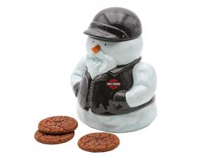 Keks-Dose "H-D BIKER SNOWMAN COOKIE JAR" TRADHDX-99304