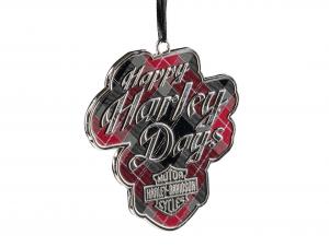 Holiday Plaid Pewter Ornament TRADHDX-99357