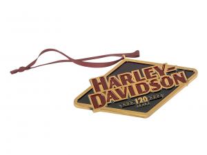 H-D 120TH ANNIVERSARY METAL ORNAMENT TRADHDX-99260