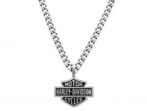 Halskette "HD Stainless Steel Curve Link Necklace B&S Pendant" MODHSN0021