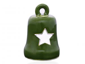 Ride Bell Green & White Star MODHRB076