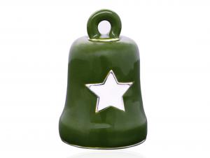 Green & White Star Ride Bell MODHRB076