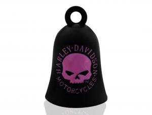 Ride Bell HD Black & Pink Willie G Skull MODHRB060