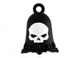 RIde Bell White Matte Skull MODHRB055