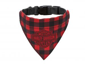 Hunde-Accessoire "H-D HOLIDAY PLAID PET BANDANA - LG/XL" TRADHDX-90211