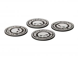 H-D® Skull Coaster Set TRADHDL-18522