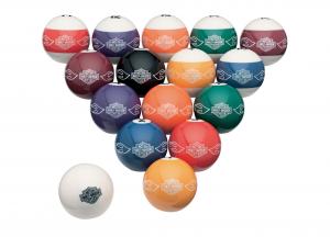 H-D B & S FLAMES BILLIARD BALL SET TRADHDL-10167