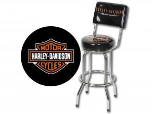 Bar & Shield Bar Stool w/ Backrest TRADHDL-12204