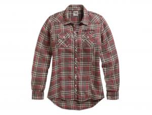 Bluse "ACID WASHED PLAID" 96069-17VW