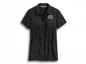 ALLOVER PRINT TIE-FRONT SHIRT 96348-20VW