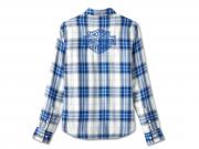 Bluse "Bar & Shield Long Sleeve Plaid Shirt Cloud Dancer"_1