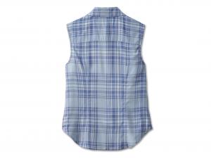 Bluse "Faith Sleeveless Plaid YD Plaid Blue" 97523-23VW