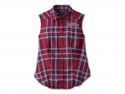 Bluse "Faith Sleeveless Plaid YD Plaid Red" 97524-23VW