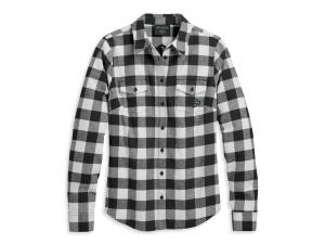 Bluse "Retro Buffalo Plaid - White" 96277-23VW