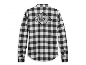 Bluse "Retro Buffalo Plaid - White"_1