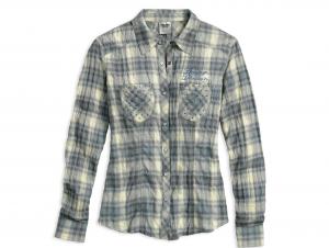 Bluse "Studded Pocket Plaid" 96009-17VW