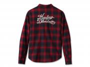 Hemd "Old American Retro Long Sleeve Flannel YD Plaid Chili Pepper"_1